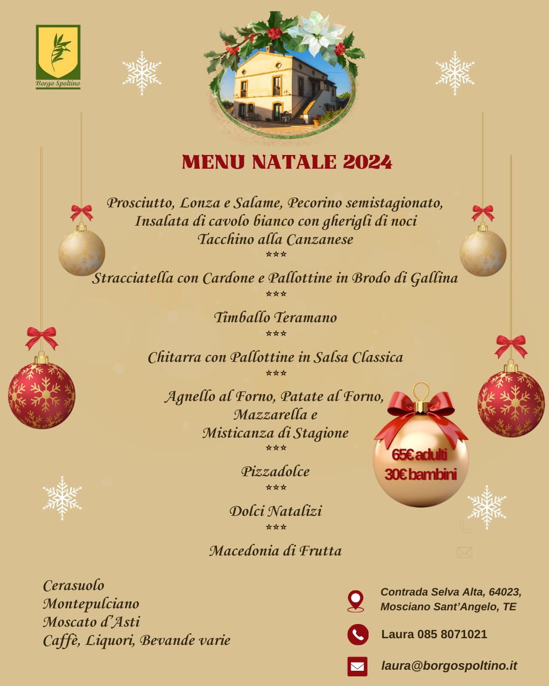 Menu Natale 24 Borgo Spoltino